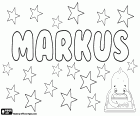 Markus, masculine name in German, Swedish, Norwegian, Danish, Finnish and Estonian, comes from the Latin name Marcus