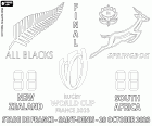 New Zealand's All Blacks and South Africa's Sprinboks, Rugby World Cup 2023 final, Stade de France, Saint-Denis, France, October 28, 2023