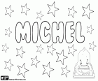 Michel, boy's name in French, comes from the Hebrew name Mika'el. Michel, diminutive of Miguel in Spanish. Michel, diminutive for Michael in German and Dutch