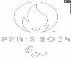 Logo of the Paris 2024 Paralympic Summer Games to be held from 28 August to 8 September 2024 in the French capital