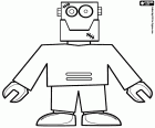 An idea for the Halloween party, a robot costume similar to the famous character Frankenstein