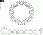 The logo of CONCACAF, the Confederation of North, Central American and Caribbean Football. CONCACAF is the confederation of national football associations in North America, Central America, and the Caribbean islands, also including Guyana, Suriname, and French Guiana. This organization was founded in Mexico City and its current headquarters are located in Miami, United States