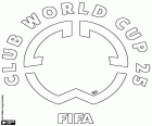 The logo of the FIFA Club World Cup 2025. The first edition of this tournament, featuring 32 teams from the six continental confederations, will be held in the United States of America from June 14 to July 13, 2025