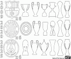 Barça, Bayern, PSG: Six in One Year coloring page