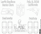 Super Bowl 2026 Seahawks vs Patriots coloring page