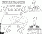 Seattle Seahawks, Super Bowl 2026 coloring page