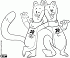 Tina and Milo, Milano Cortina 2026 coloring page