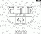 FC Barcelona, champion 2025-2026 coloring page