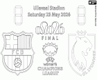 FC Barcelona-OL Lyonnes, final 2026 coloring page