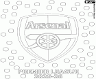 Arsenal, Premier League 2025-2026 coloring page