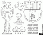 Barcelona,Champions League 2025-2026 coloring page