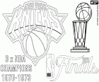 Knicks, NBA champions 2026 coloring page