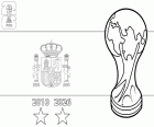 Spain, world champion 2026 coloring page