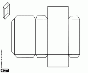 Rectangular parallelepiped coloring page
