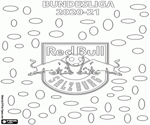 Red Bull Salzburg, champion 2020-21 coloring page