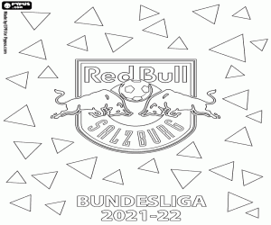 Red Bull Salzburg, champion 2021-22 coloring page