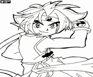 Rei Kon from Beyblade coloring page