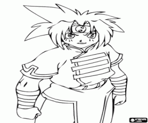 Rei Kon from Beyblade coloring page