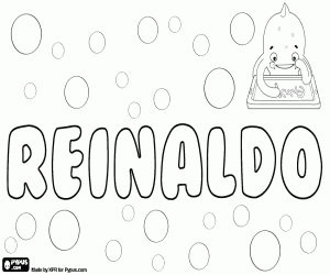 Reinaldo, male name coloring page
