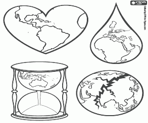 Related icons to Earth coloring page