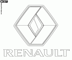 Renault logo coloring page