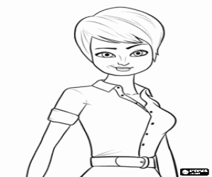 The reporter Roxanne Ritchi coloring page