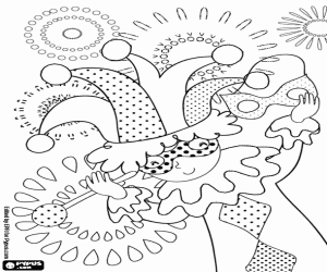 Representation of the Carnival coloring page