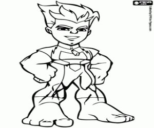 Reptil, a hero from Super Hero Squad coloring page