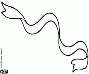 Ribbon coloring page