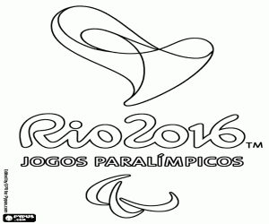 Rio 2016 Paralympic Games logo coloring page