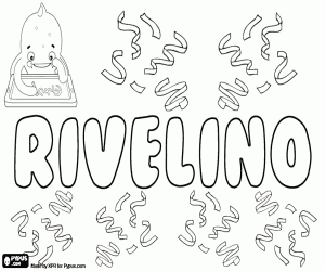 Rivelino, name for boy coloring page