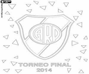 River Plate, champion 2014 coloring page