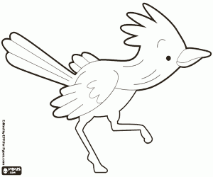Roadrunner coloring page