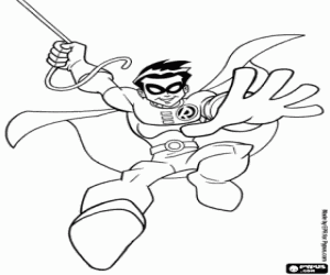 Robin, the boy wonder coloring page