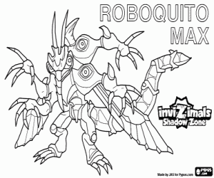 Roboquito Max,Invizimals Shadow Zone coloring page