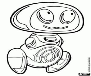 Robot HERBIE, Super Heros Squad coloring page