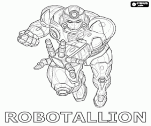 Robotallion is a robot bakugan coloring page