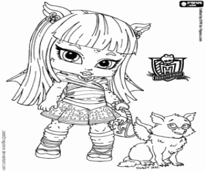 Rochelle Goyle, Monster High Baby coloring page