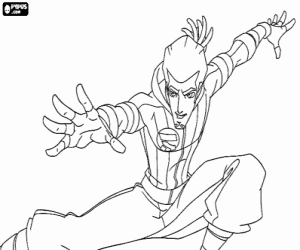 Rocket, captain of Galactic Football coloring page