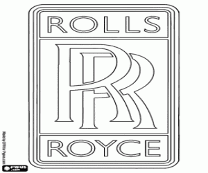 Rolls-Royce logo coloring page
