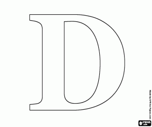 The Roman sign D represents 500 coloring page