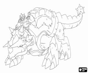 Roscalion, a Gormiti coloring page