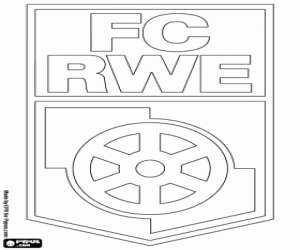 Rot-Weiß Erfurt emblem coloring page