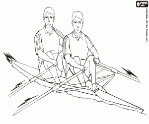 Rowing at the summer Olympics coloring page