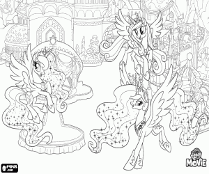 Royal princesses, Friendship Festival coloring page