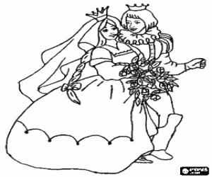A Royal Wedding coloring page