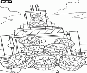Rubble in a difficult situation coloring page