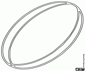 Rugby ball coloring page