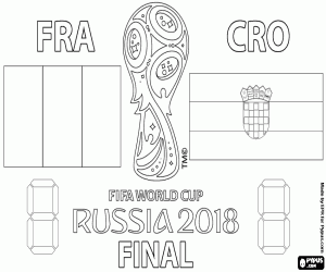 Russia 2018 FIFA World Cup final coloring page