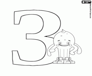 The russian letter З with Pypus coloring page